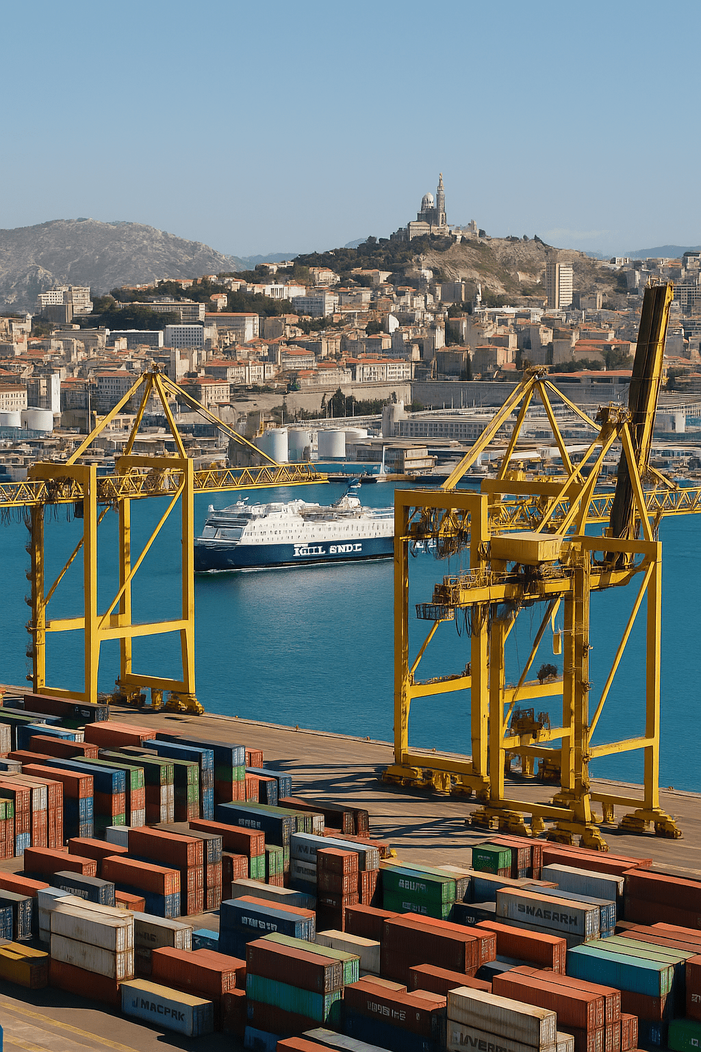 Social media icons on blue background